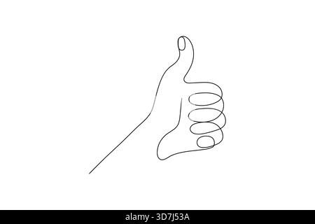 Icona simile a una linea che disegna un'illustrazione minimalista del contorno Illustrazione Vettoriale