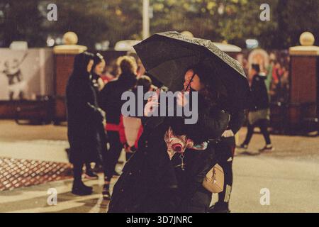 Manchester, Regno Unito, 12 novembre 2025: Manchester United vs. PSG nella UEFA Women’s Champions League a Old Trafford, Foto Stock