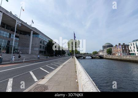Dublin City Council, Civic Offices, Wood Quay, Dublino, Irlanda Foto Stock