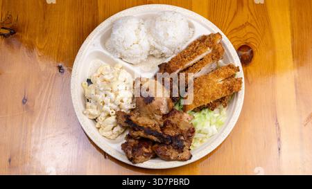 Piatto di pollo Katsu Foto Stock