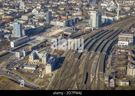 Società immobiliare Aurelis l'Ufficio statale per la natura, l'ambiente e la tutela dei consumatori Lanuv sul suo aÂ‚¬sQuartier 1aâ‚¬Rat il treno principale st Foto Stock