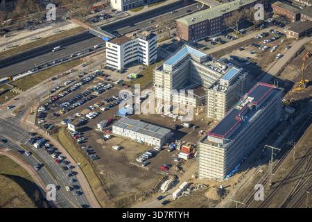 Società immobiliare Aurelis l'Ufficio statale per la natura, l'ambiente e la tutela dei consumatori Lanuv sul suo aÂ‚¬sQuartier 1aâ‚¬Rat il treno principale st Foto Stock