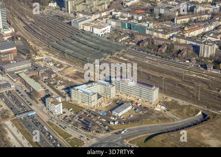 Società immobiliare Aurelis l'Ufficio statale per la natura, l'ambiente e la tutela dei consumatori Lanuv sul suo aÂ‚¬sQuartier 1aâ‚¬Rat il treno principale st Foto Stock
