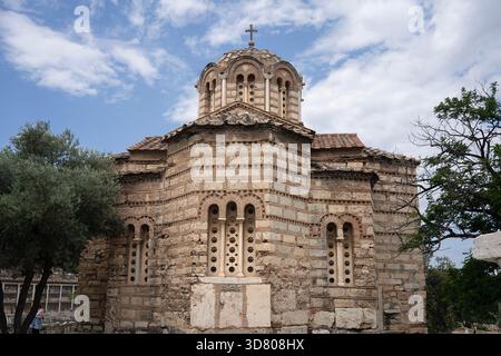 Chiesa dei Santi Apostoli nell'antica Agorà, Atene, Grecia Foto Stock