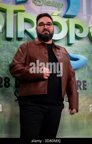 Benja Sierra partecipa alla prima "Zootropolis 2" al Cines Yelmo Luchana il 25 novembre 2025 a Madrid, Spagna. (Crediti: Miguel Escavias/Alfa Images/Alamy Live News) Foto Stock
