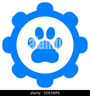 Paw e ruota Foto Stock