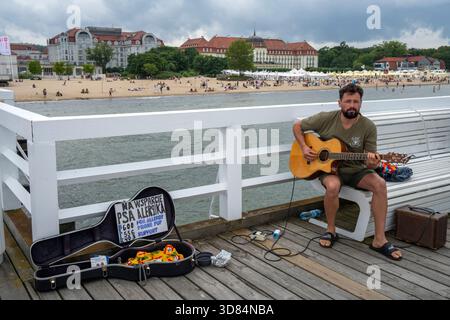 Polonia, Sopot, il molo Foto Stock