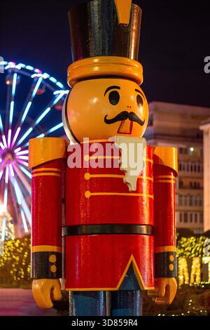 Soldato giocattolo Nutcracker City decorazione natalizia Foto Stock
