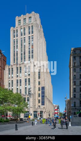 The Aldred Building, un grattacielo art deco a Place d'Armes, Montreal, Quebec, Canada Foto Stock
