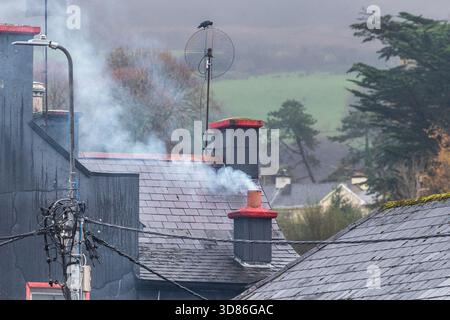 Smoky Cimney a Bantry, West Cork, Irlanda. Foto Stock