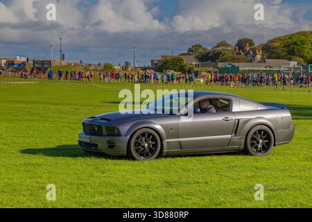 Clevedon Cars e caffè Foto Stock