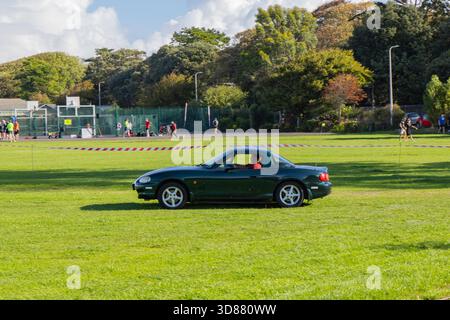 Clevedon Cars e caffè Foto Stock