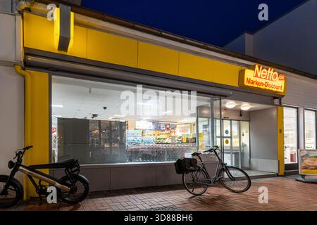 Filiale di netto City Marken-Discount a Norderney, Germania Foto Stock