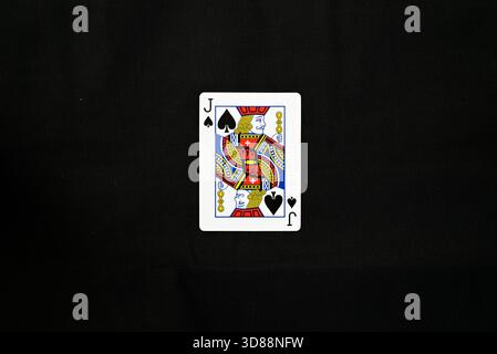 Set completo di carte Poker - Jack of Spades Foto Stock