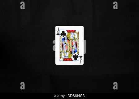 Set completo di carte Poker - Jack of Cross Foto Stock