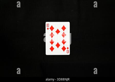 Set completo di carte Poker - dieci diamanti Foto Stock