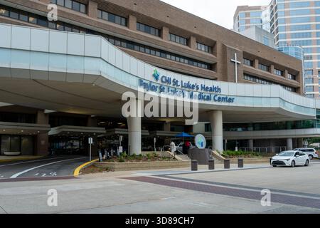 CHI St. Luke's Health - Baylor St. Luke's Medical Center a Houston, Texas, USA, il 15 aprile 2024 Foto Stock