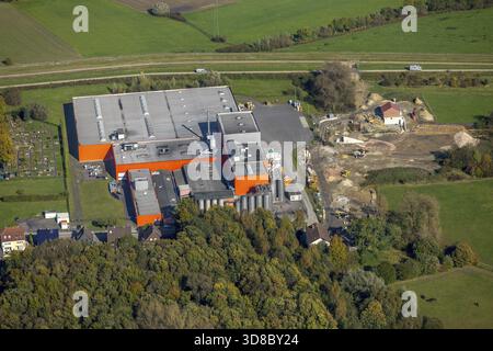 Pelcum, Riba Verpackungen GmbH, Hamm, regione della Ruhr, Renania settentrionale-Vestfalia, Germania, DEU, Europa, vista aerea, vista dall'alto, fotografia aerea, aer Foto Stock