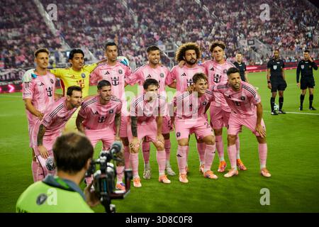 Fort Lauderdale, Florida, Stati Uniti. 29 novembre 2025. Inter Miami CF vs New York City FC, Audi MLS Cup playoff Eastern Conference Final al CHASE Stadium. Crediti: Yaroslav Sabitov/YES Market Media/Alamy Live News. Foto Stock