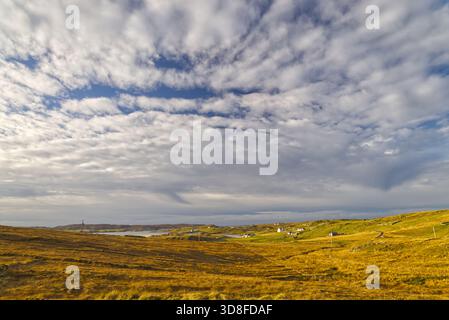 Uig Bay, Isola di Lewis, Ebridi esterne, Scozia Foto Stock