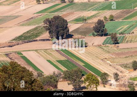 Xochitécatl sito archeologico, nei pressi di Cacaxtla sito archeologico, a Tlaxcala, Messico Foto Stock