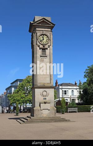 Davis Clock Tower, Jephson Gardens, Leamington Spa Foto Stock