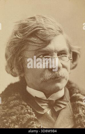 Fotografia d'epoca, circa 1860 carte de visite del giornalista newyorkese Parke Godwin (1816-1904). FONTE: FOTOGRAFIA ORIGINALE Foto Stock