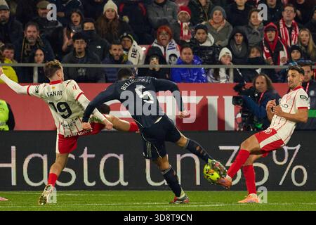Partita di calcio spagnola la Liga EA Sports Girona vs Real Madrid allo stadio Montilivi di Girona, Spagna. 30 novembre 2025. 900/Cordon Press Credit: CORDON PRESS/Alamy Live News Foto Stock