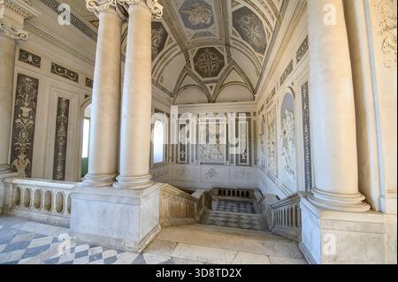 Catania, Sicilia, Italia. Interno dell'Università di Catania residente nell'ex monastero benedettino di san Nicolo Foto Stock