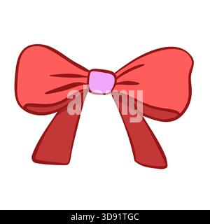 Archi fatti a mano. Elegante, elegante, arredamento rosa. Un elemento di tendenza per San Valentino e inviti di nozze, biglietti di Natale e poster. Illustrazione Vettoriale