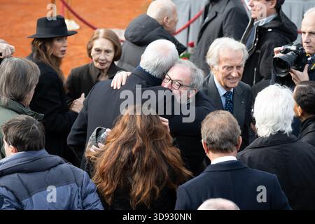 03 dic 2025; camera ardente Nicola Pietrangeli, foro italico, Roma, Italia, camera funebre, tennis, luca cordero di montezemolo Foto Stock