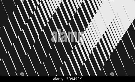 Arte moderna astratta in stile brutalismo, ornamento geometrico postmoderno, linea obliqua vettoriale di transizione dinamica texture di gradazione mezzitoni, patt inclinato Illustrazione Vettoriale