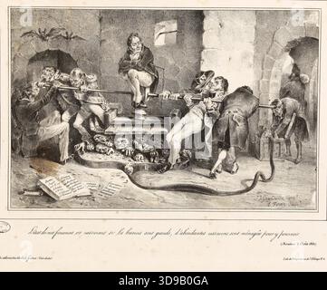 Lo stato delle nostre finanze è rassicurante; se le esigenze sono grandi, vengono stanziate risorse abbondanti per soddisfarle. Forest, Eugène-Hippolyte, Draughtsman-litografo; Grandville, Draughtsman; Delaporte, Victor Hippolyte, stampatore-litografo; Aubert, editore. Nel 1831, Maison de Balzac, Arti grafiche, Stampa, illustrazione periodica, litografia. Dimensioni - disegno: Altezza: 27 cm, larghezza: 35,6 cm. Dimensioni - immagine: Altezza: 18 cm, larghezza: 26,9 Foto Stock