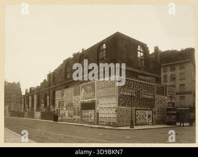 Demolizione dell'annesso Hôtel-Dieu, rue de la Bûcherie, V arrondissement, Parigi. Union Photographique Francoaise, Photographer, gennaio 1909, Fotografia, Arti grafiche, fotografia, Aristotipo, dimensioni - disegno: altezza: 16,2 cm, larghezza: 22,3 cm, dimensioni - supporto originale: altezza: 34 cm, larghezza: 40,2 Foto Stock