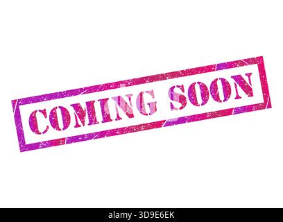 Prossimamente simbolo timbro, etichetta etichetta etichetta etichetta etichetta pulsante, testo banner immagine vettoriale . Illustrazione Vettoriale