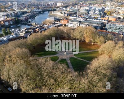 Queen Square. Bristol. Foto Stock