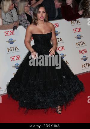 28 gennaio 2020 - Londra, Inghilterra, Regno Unito - National Television Awards 2020 nella foto: Georgia May Foote Foto Stock