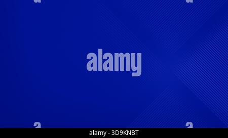 Linee blu con sfumatura geometrica, grafica e inclinata su sfondo blu scuro. Sfondo full frame astratto ad alta risoluzione con spazio di copia. Foto Stock