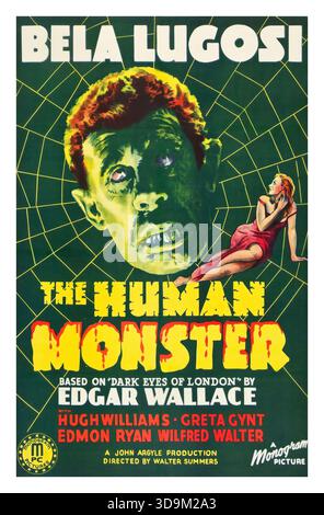 BELA LUGOSI in IL MOSTRO UMANO (1939) - titolo originale: THE DARK EYES OF LONDON -, diretto da WALTER SUMMERS. Crediti: John Argyle Productions / album Foto Stock