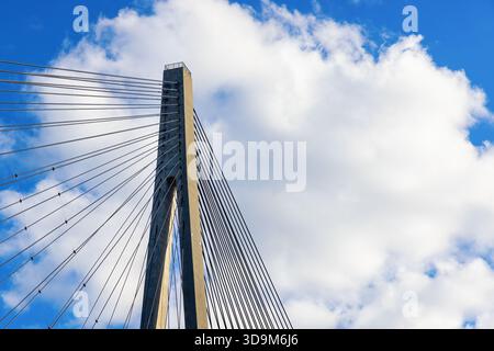 Dettagli della sospensione della Helgelandsbrua in Norvegia Foto Stock