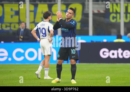 Milano, Italie. 6 dicembre 2025. Lautaro Martinez durante la partita di serie A tra FC Internazionale e Como 1907 del 6 dicembre 2025 allo stadio Giuseppe Meazza di Milano - Photo Alessio Morgese/DPPI Credit: DPPI Media/Alamy Live News Foto Stock
