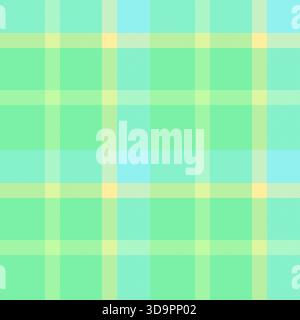 Vettoriale di sfondo in tessuto poncho, controllo del tantano del display senza cuciture. Tessuto in mesh con motivo a quadri in una palette di colori verde e tè. Illustrazione Vettoriale