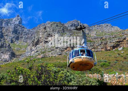 Table Mountain Cableway, città del Capo, Sudafrica. Foto Stock