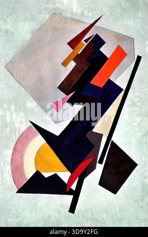Olga Rozanova, composizione astratta, 1910 Illustrazione Vettoriale