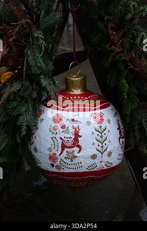 Papermache, festa, bauble Foto Stock