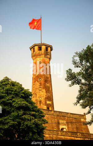 La Torre della bandiera di Hanoi, Hanoi, Vietnam Foto Stock
