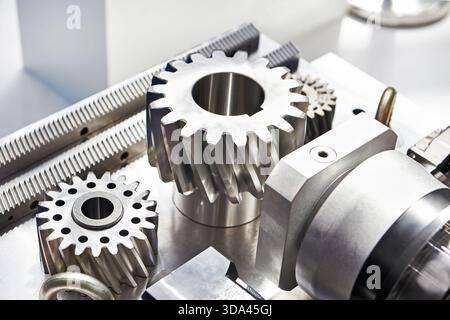 Campione di metallo dell'ingranaggio conico a spirale Foto Stock