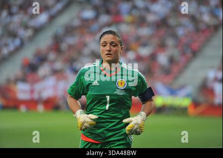 Utrecht 19 luglio 2017 donne europee Inghilterra vs Scozia Gemma Fay - Scozia Foto Stock
