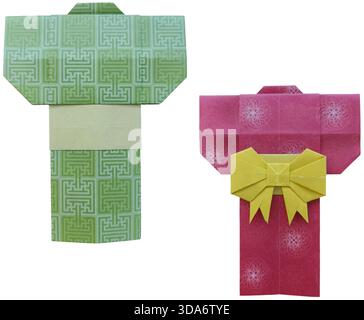 Kimono giapponese origami per Capodanno Foto Stock