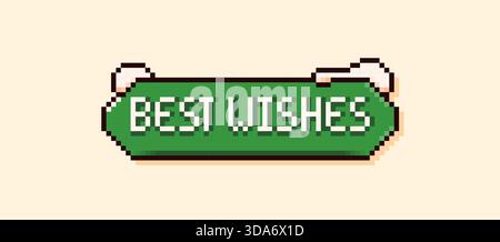 Fumetto natalizio con sfondo verde con la frase "auguri e picchi di neve". Illustrazione Vettoriale